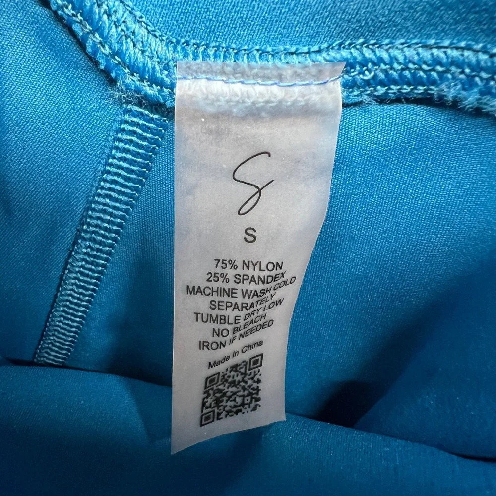 SSYS The Label Leggings Womens S Blue High Waisted Athletic Yoga‎ EUC